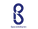 Logotypen för Specialistbyrån, ett stort B i blått som även innefattar bokstäverna S och P